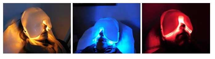 Three light spectra used in photobiomodulation and low-level light therapy